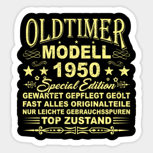 OLDTIMER MODELL BAUJAHR 1950 Sticker